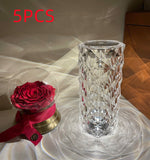 Romantic LED Rose Diamond Table Lamp