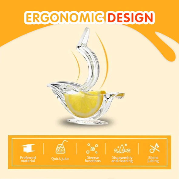 Manual Lemon Juicer Transparent Acrylic