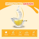 Manual Lemon Juicer Transparent Acrylic