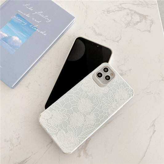 Lace flower phone case