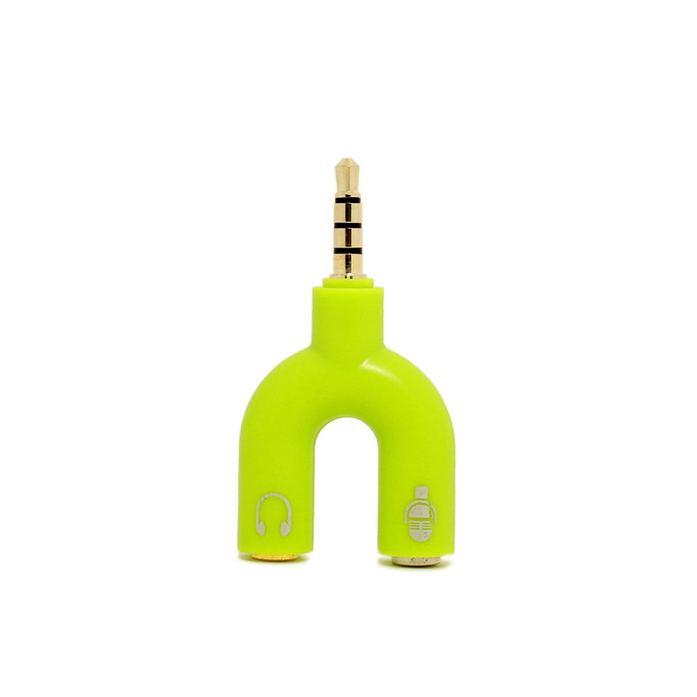 Color earphone splitter adapter