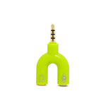 Color earphone splitter adapter