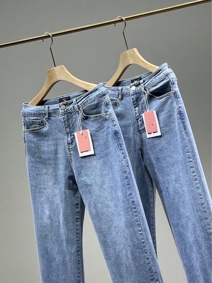 High Rise Straight Leg Jeans