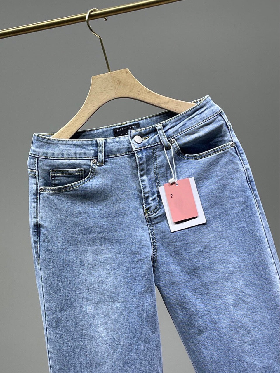 High Rise Straight Leg Jeans