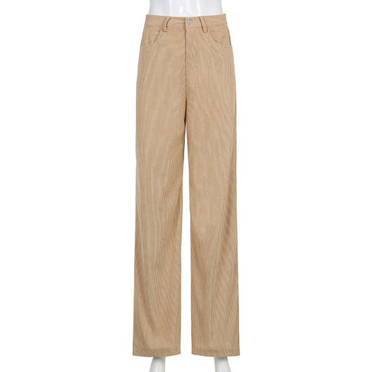 Corduroy Wide-Leg Pants