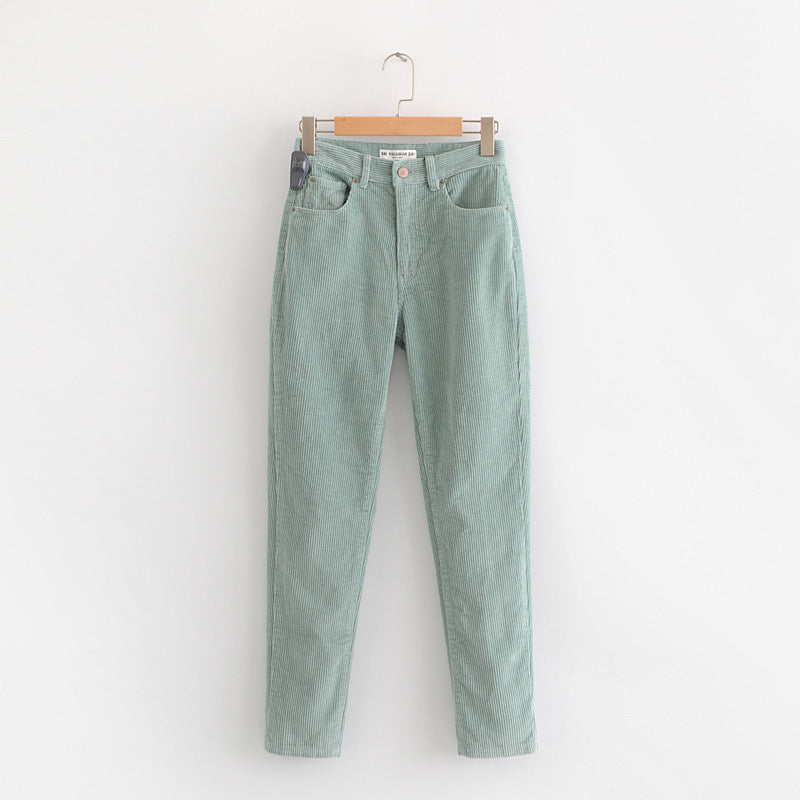 Corduroy light heart trousers