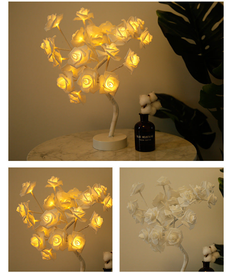 Rose Flower Tree LED Lamp