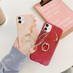 Marble ring phone case