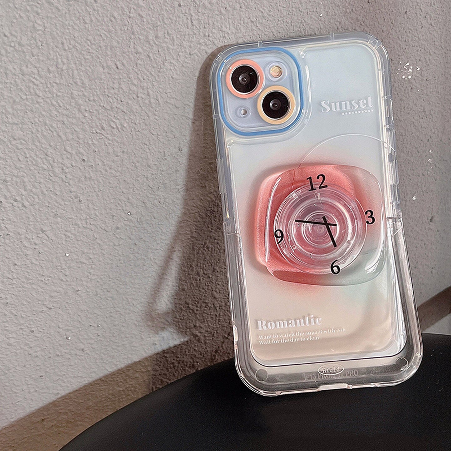 Clock Transparent Phone Case