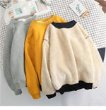 fleece thickened pullover