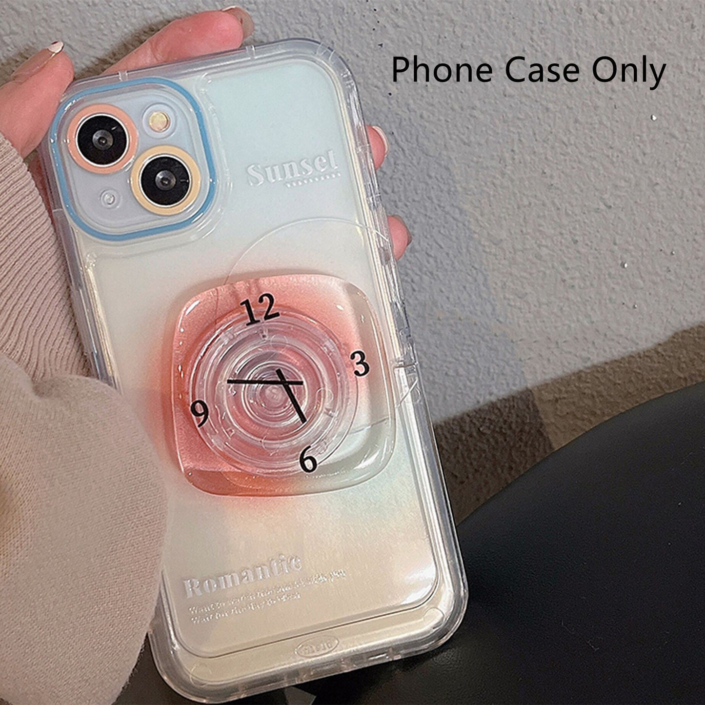 Clock Transparent Phone Case