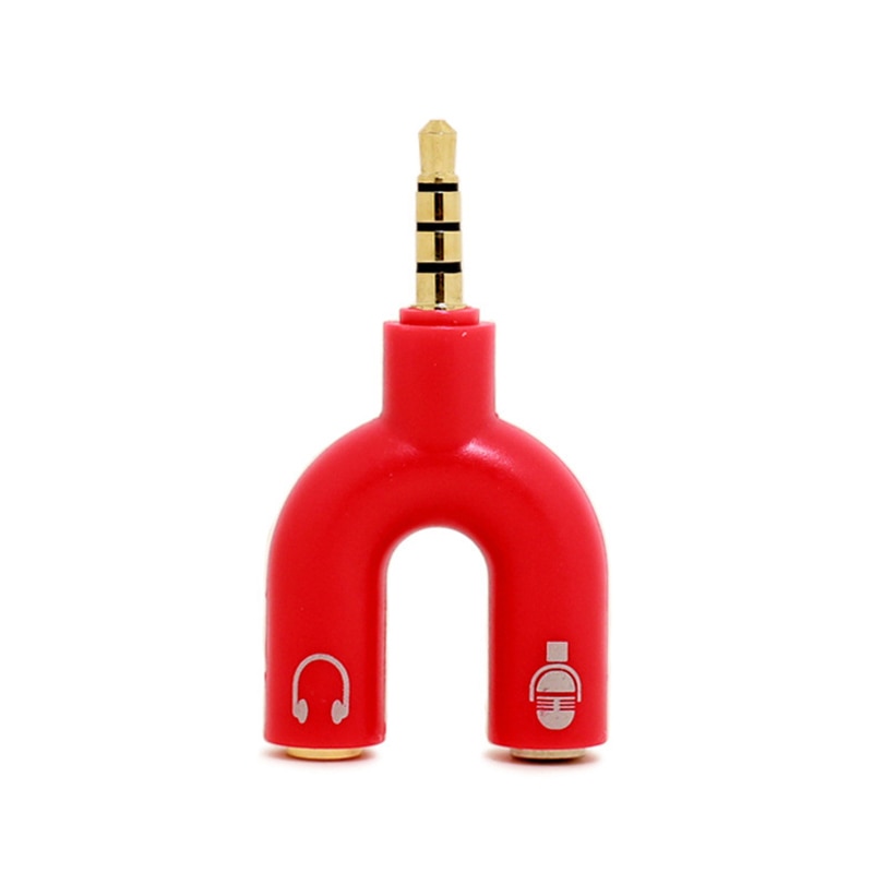 Color earphone splitter adapter