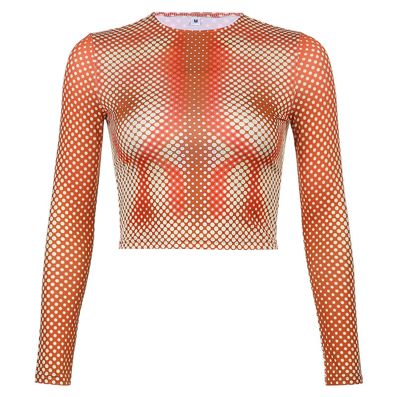 Abstract Hot Girl Long Sleeve Top