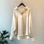 Long-sleeved Satin Shirt