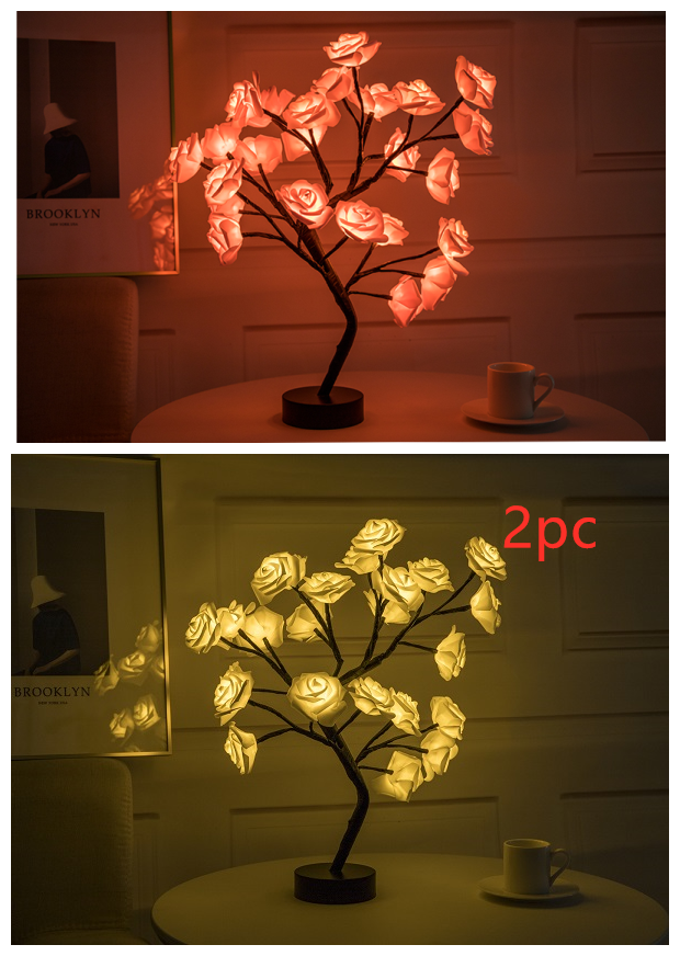 Rose Flower Tree LED Lamp