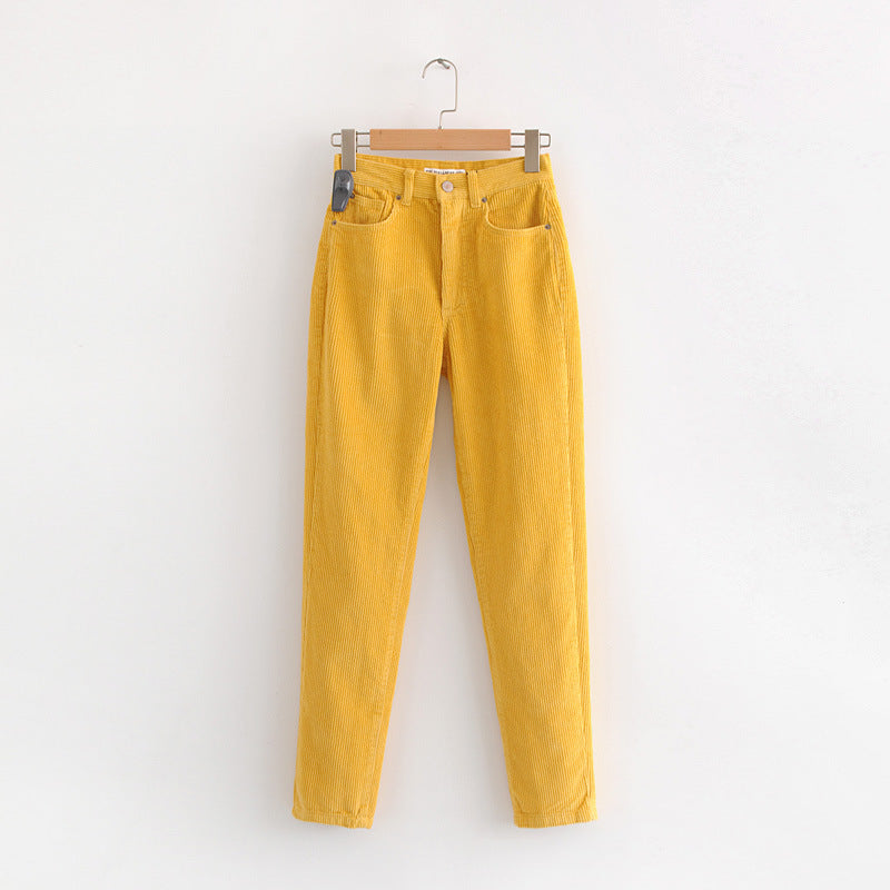 Corduroy light heart trousers