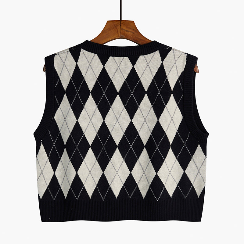 Retro Knitted Vest