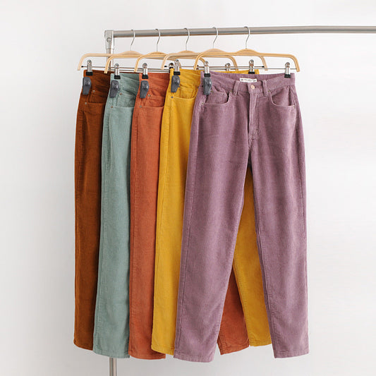 Corduroy light heart trousers