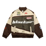 American retro racing coat