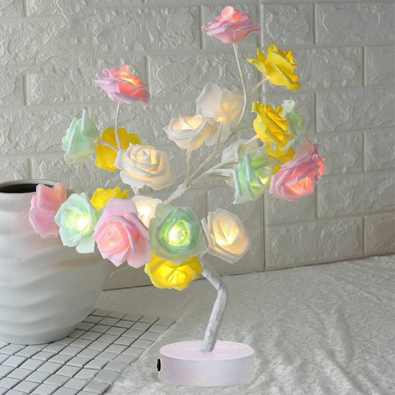 Rose Flower Tree LED Lamp