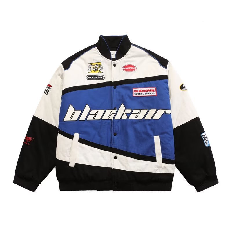 American retro racing coat