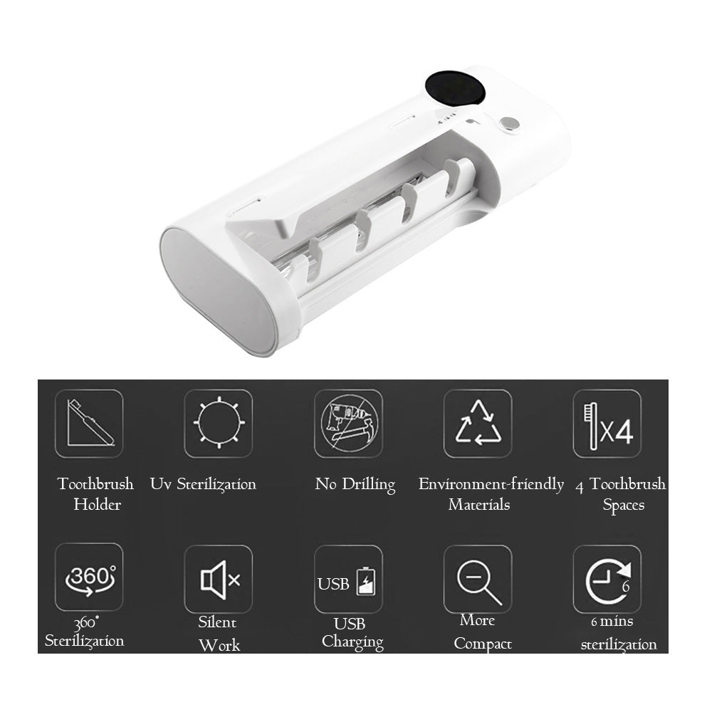 Disinfection Smart UV Toothbrush Holder