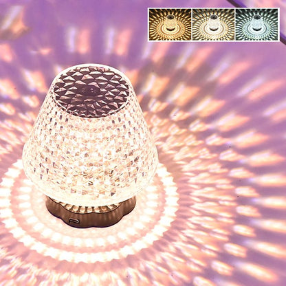 Diamond Crystal Lamp Table Light