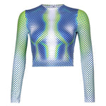 Abstract Hot Girl Long Sleeve Top