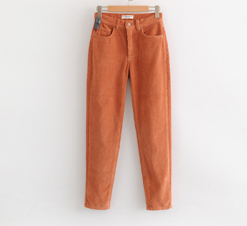 Corduroy light heart trousers