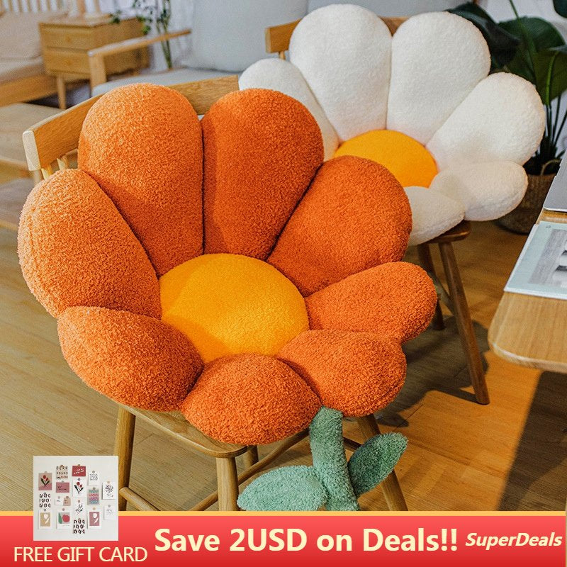 Flower Pillow Chair Cushion 