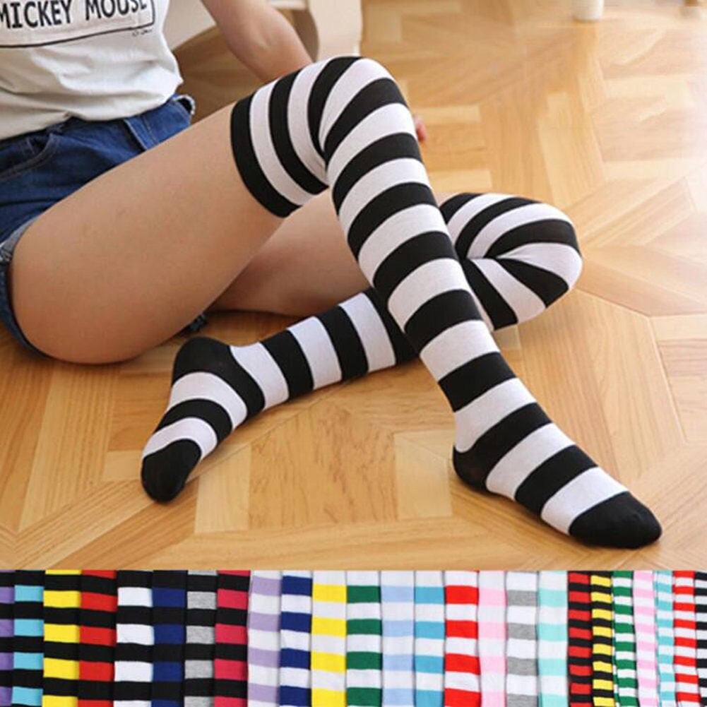 Diamond Plaid Knee Socks