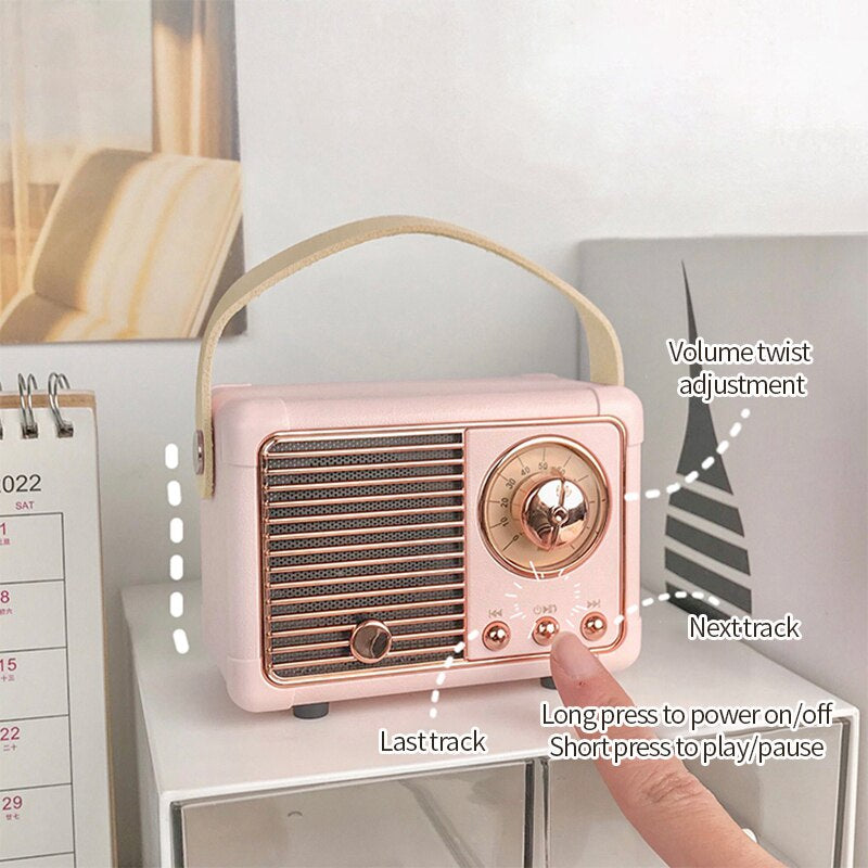 Mini Retro Desk Speaker