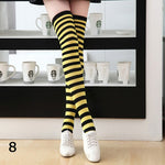 Diamond Plaid Knee Socks