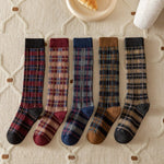 Plaid Long Socks 