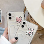 Cartoon Transparent Card Case Phone Case