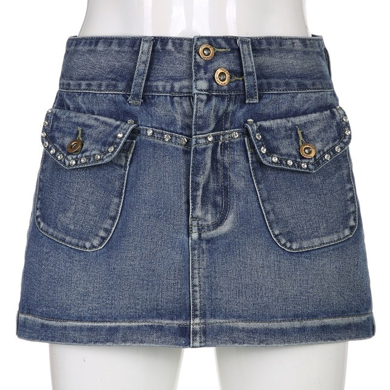 Denim Mini Skirt